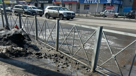 Стоки на ул. Пушкина мешают ремонту перекрестка у «Суворовского»