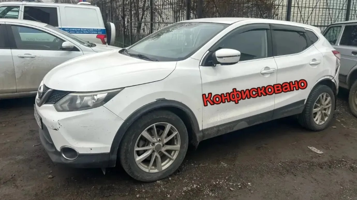 У любителя пьяной езды из Пензенского района забрали Nissan