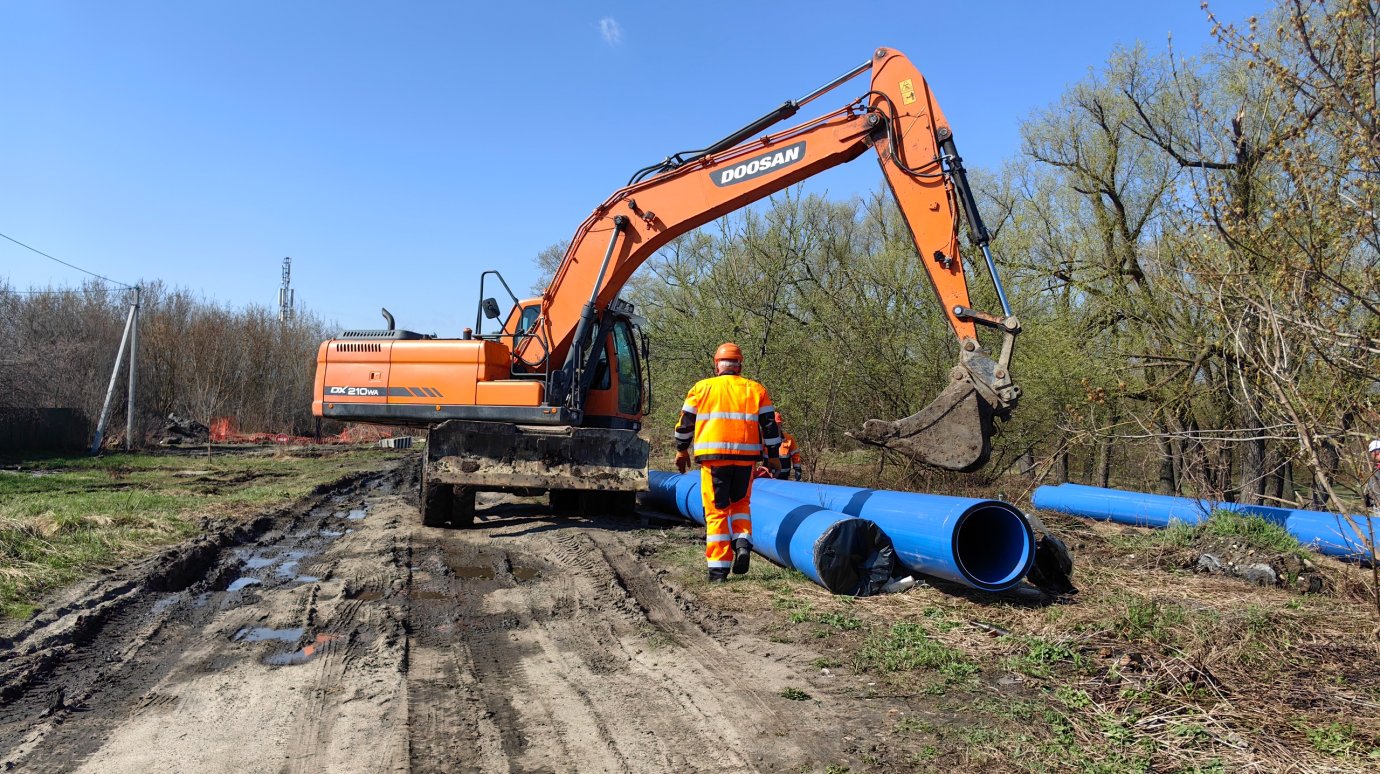 В Пензе готово 22% водопровода от Терновки до ГПЗ