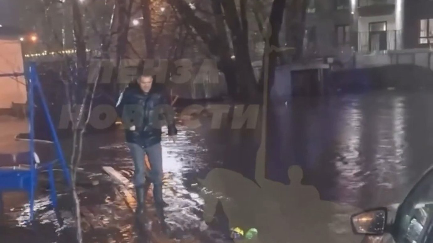 В Пензе затопило часть Цыганского Поселка