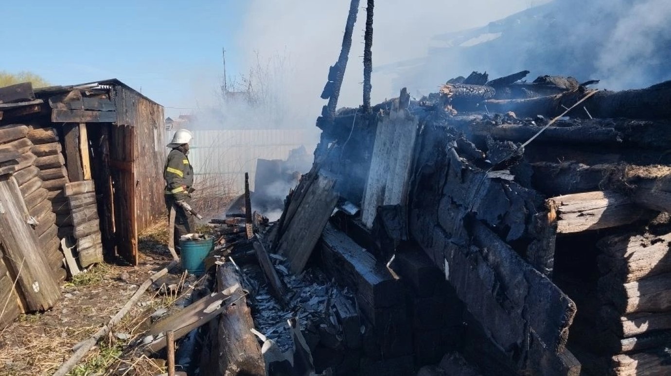 В Городищенском районе сгорел жилой дом