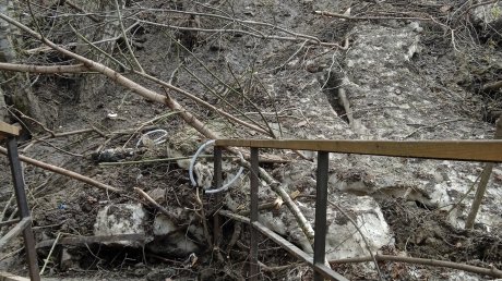 Лестница на Ласточку оказалась разрушена