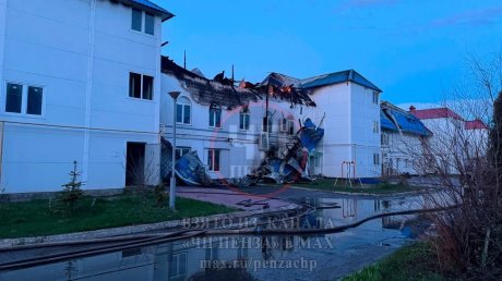 Появились кадры с места серьезного пожара в Засечном