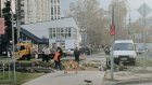 У памятника блокадникам на Западной Поляне вновь начался ремонт
