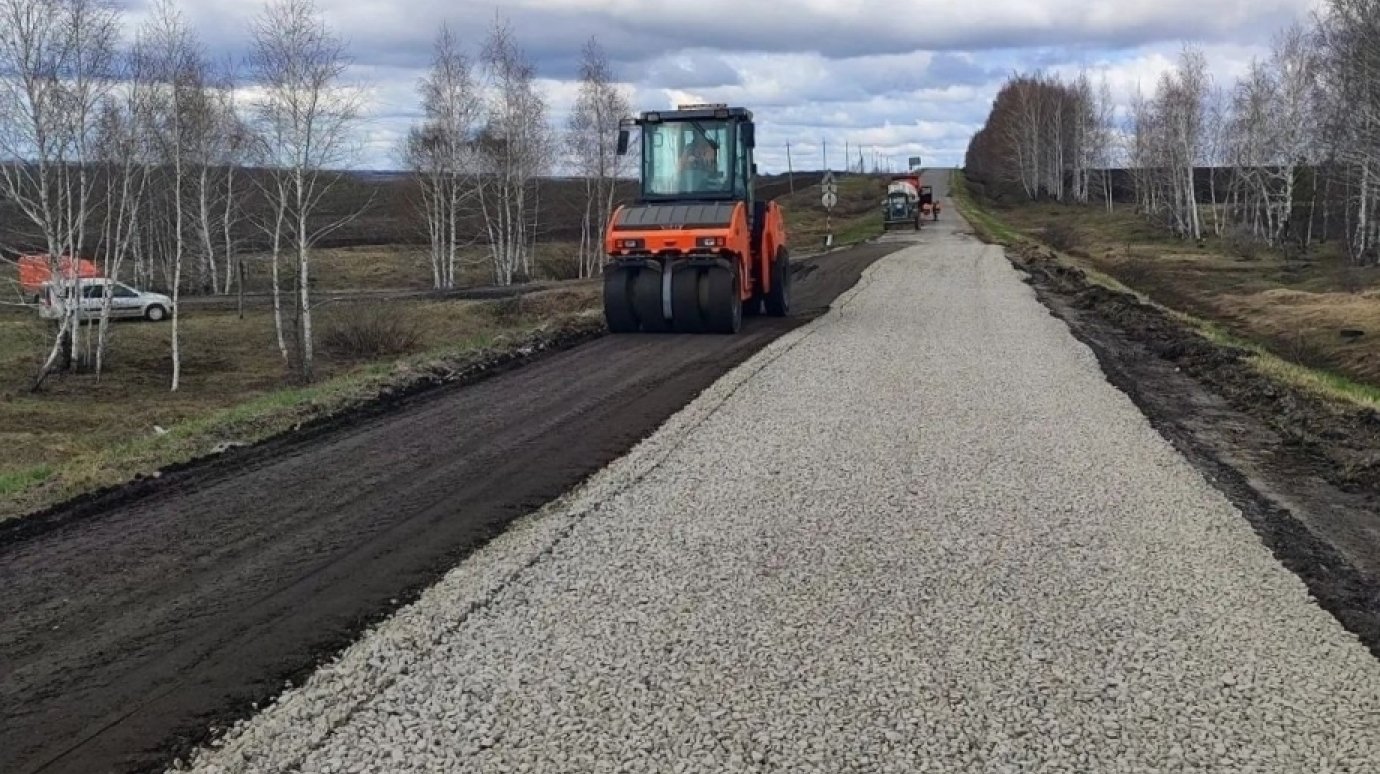 В Пензенском районе ремонтируют дорогу через село Кучки
