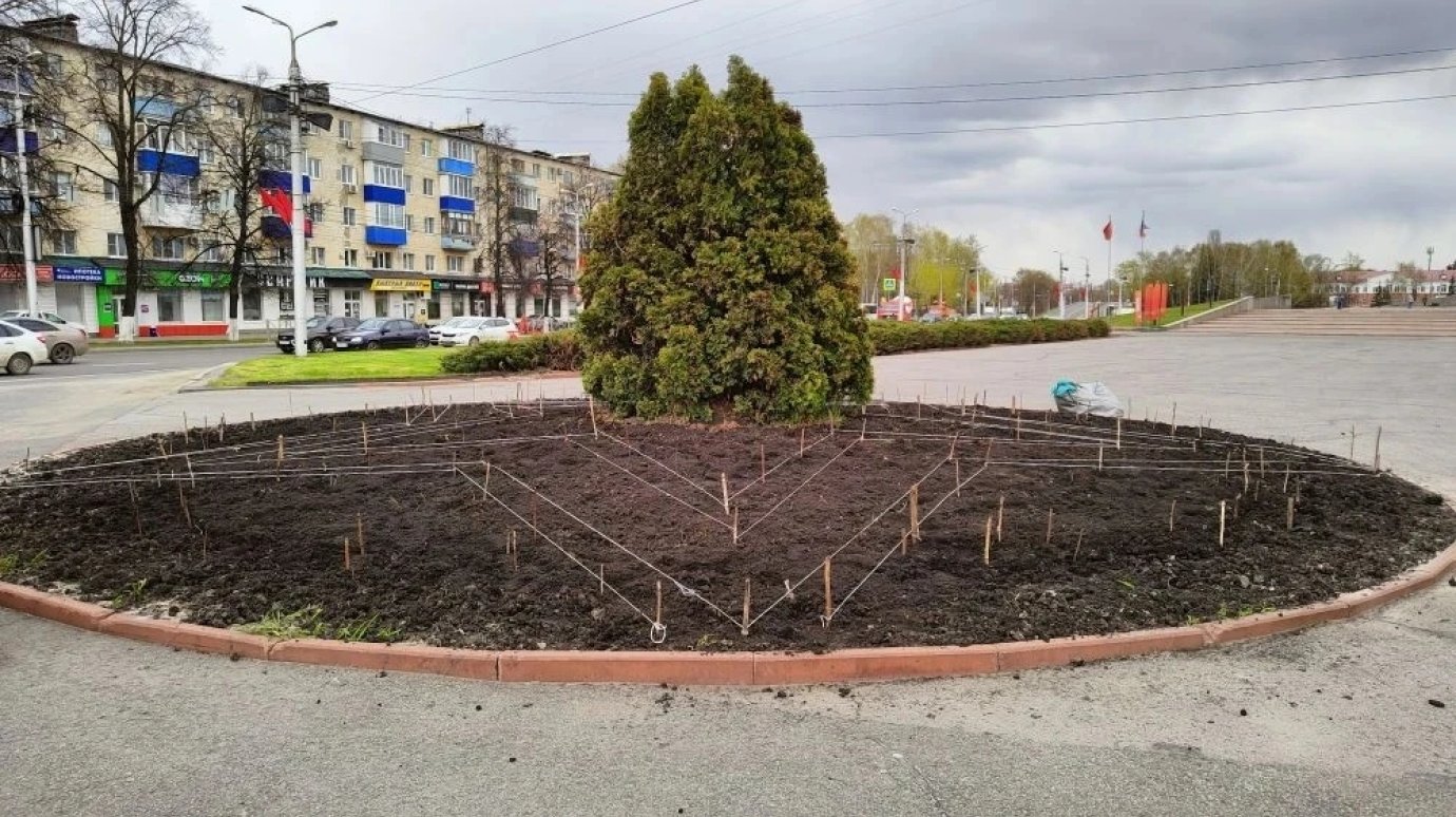 В Пензе приступили к разбивке будущих цветников