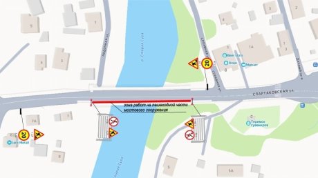 На Ахунском мосту в Пензе идут ремонтные работы