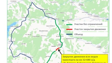 В Камешкирском районе на месяц закрыли один из мостов
