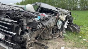 Появились новые кадры с места серьезной аварии в Пензенском районе