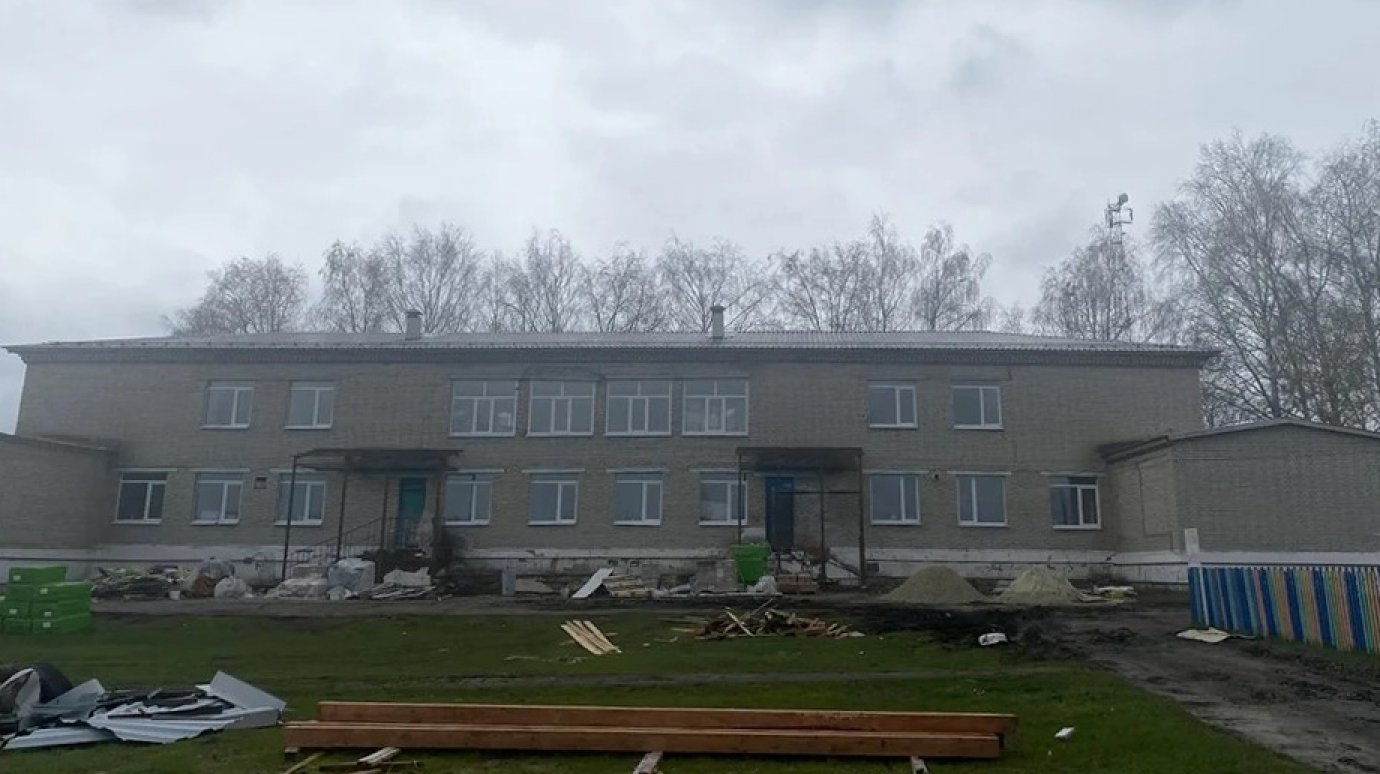 В селе Неверкино капитальный ремонт детского сада выполнен на 56%
