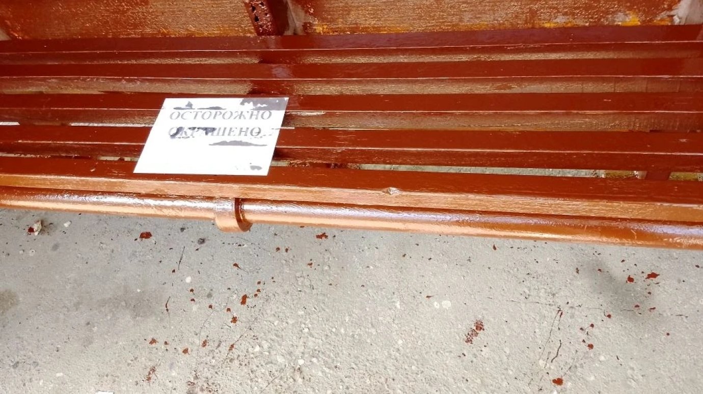 «И так сойдет!»: пензенцы оценили покраску остановки на Западной