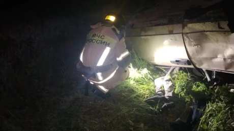 В Мордовском Ишиме опрокинулась «девятка», водитель погиб