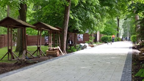 В парке Белинского начался новый этап благоустройства