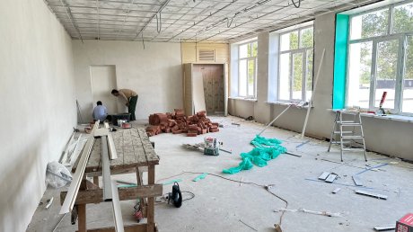 Капремонт школы в селе Кижеватово выполнен на 48%
