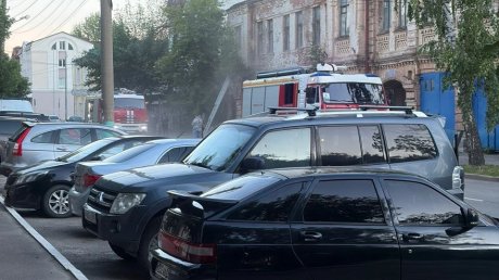 В здании бывшей пожарной части на ул. Гладкова произошел пожар