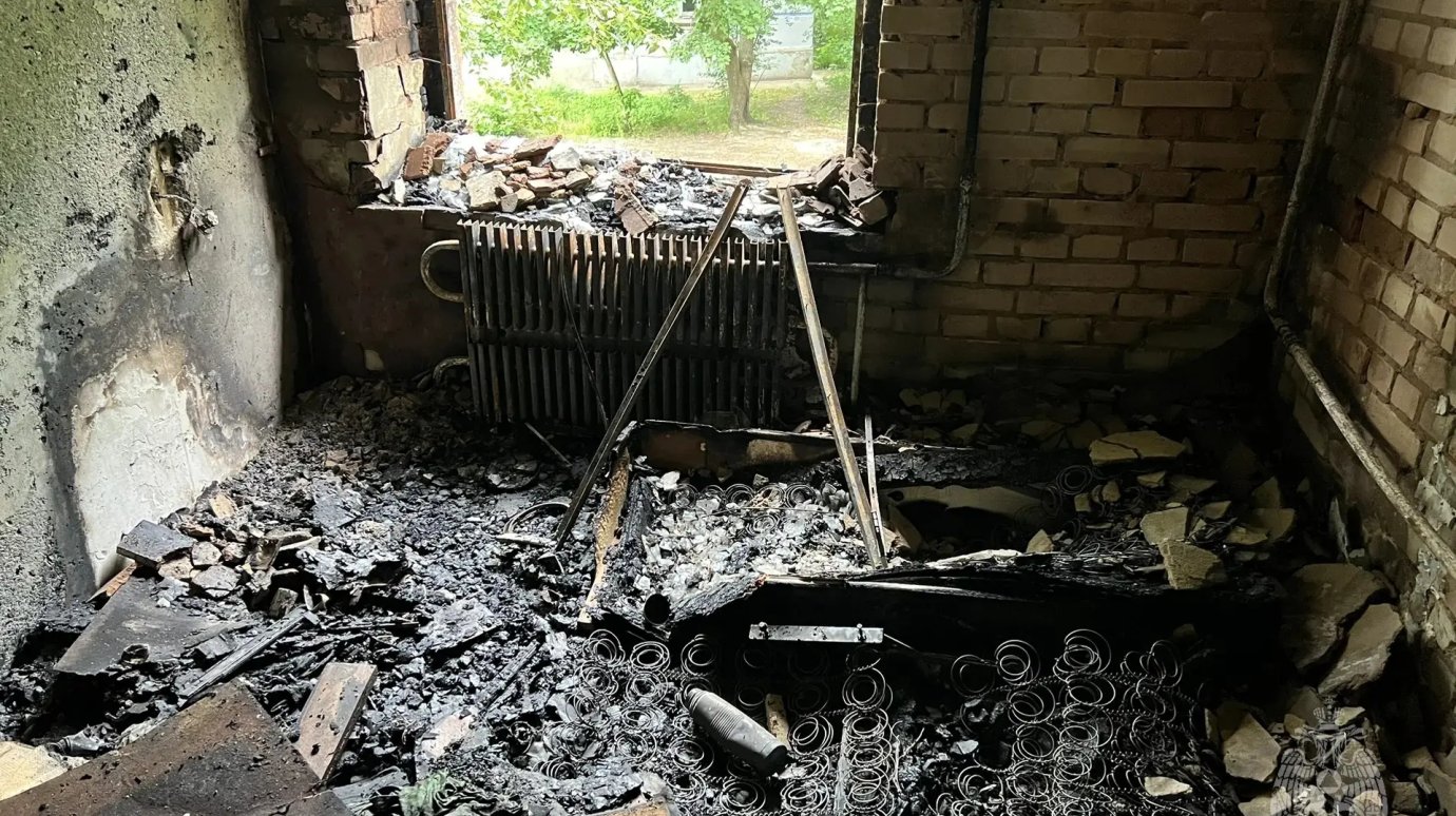 Названа причина ночного пожара на улице Мира