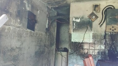 В поселке Чаадаевка при пожаре пострадал человек