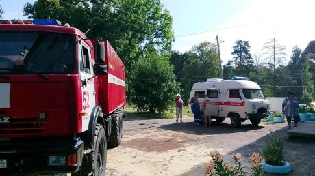 В поселке Чаадаевка при пожаре пострадал человек