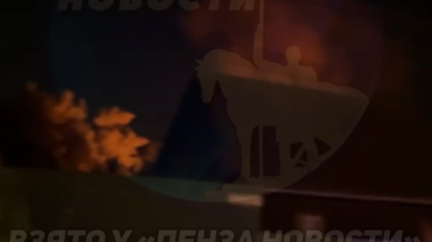 На улице Сухумской в Пензе сгорела баня