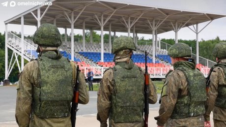 В регионе провели первый строевой смотр мобильных огневых групп