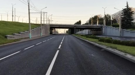 На обновленной улице 8 Марта нанесли дорожную разметку