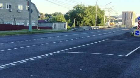На обновленной улице 8 Марта нанесли дорожную разметку