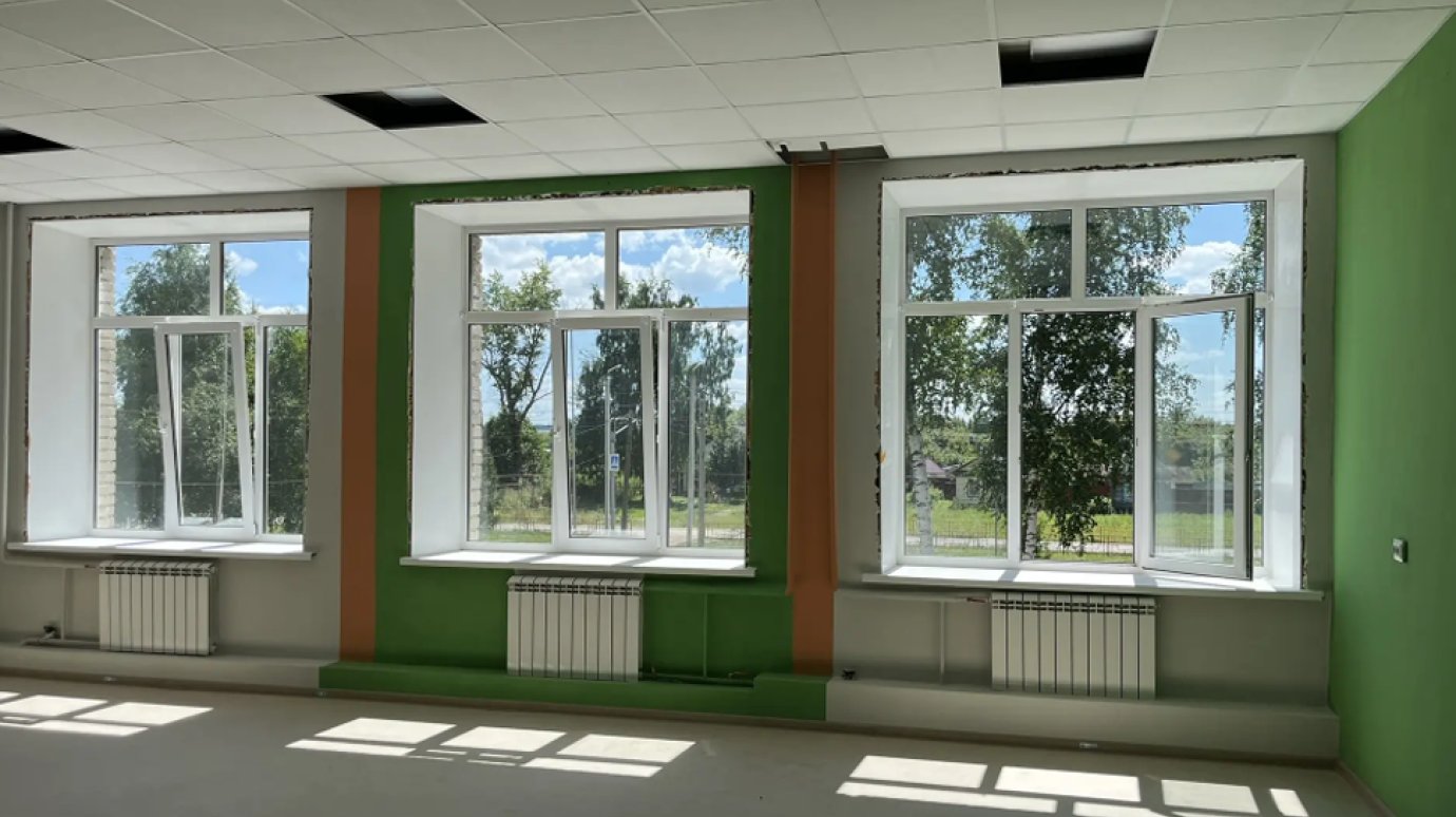 Ремонт школы в селе Голицыно выполнен на 80%