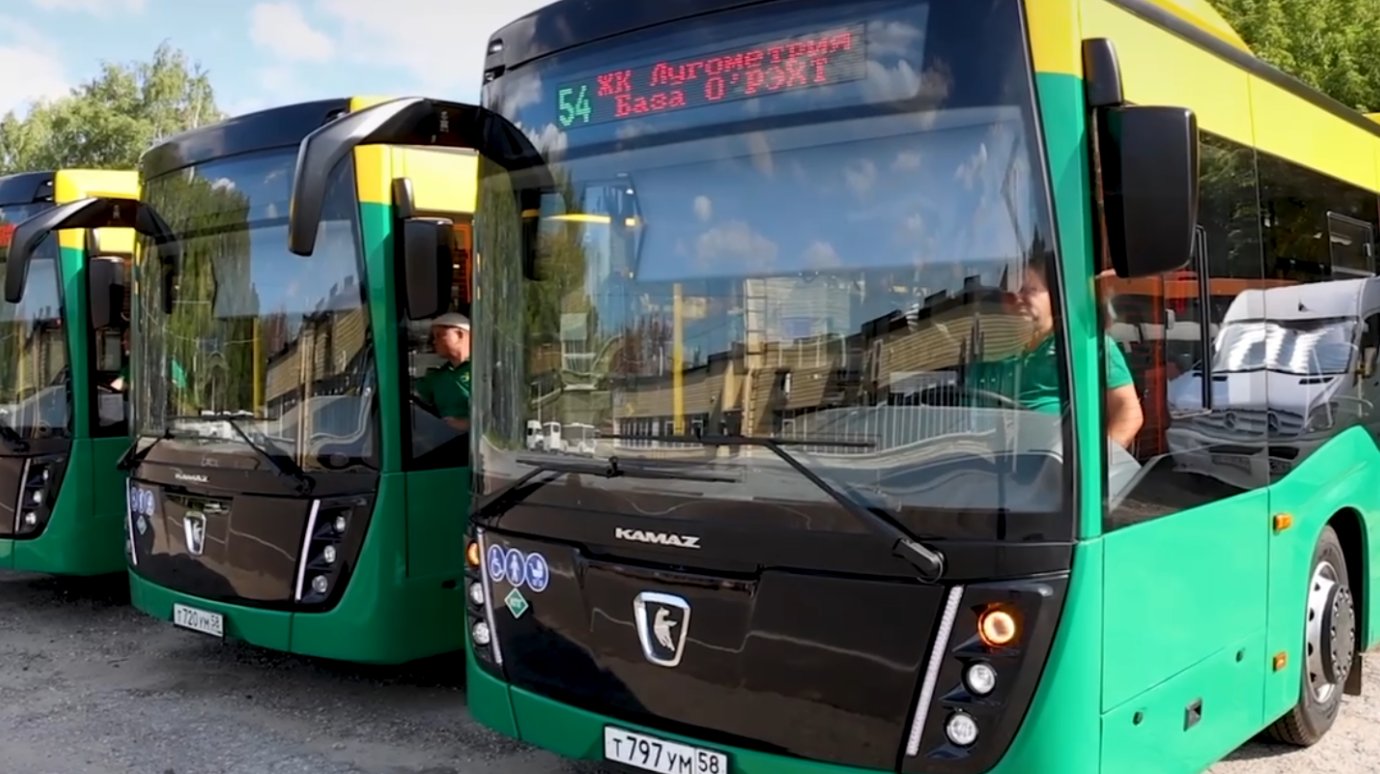 В Пензе на маршруте № 54 будут работать 13 новых автобусов КамАЗ