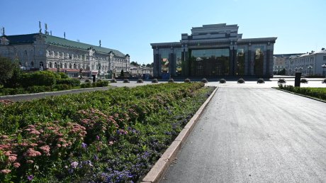 В Пензе завершили ремонт в сквере Белинского