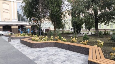 В Пензе благоустроили сквер у памятника А. П. Баталину
