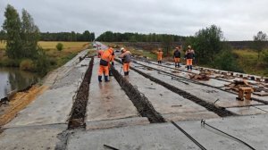 На мосту в Камешкирском районе идет капитальный ремонт