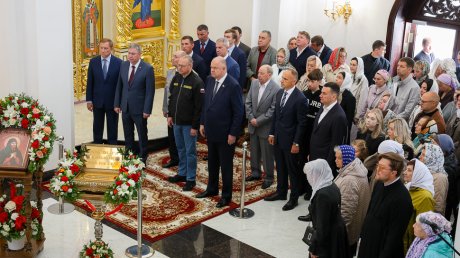 В «Лугометрии» освятили храм преподобного Вениамина Печерского