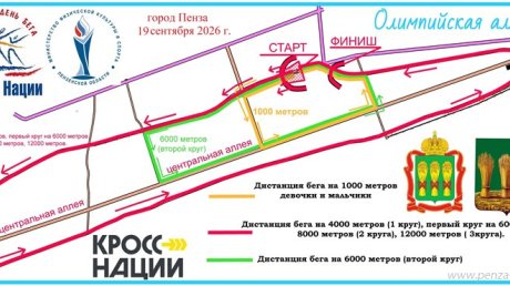 Опубликован регламент проведения «Кросса нации» в Пензе
