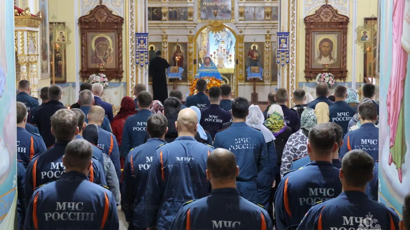 Пензенские пожарные помолились защитнице от огня