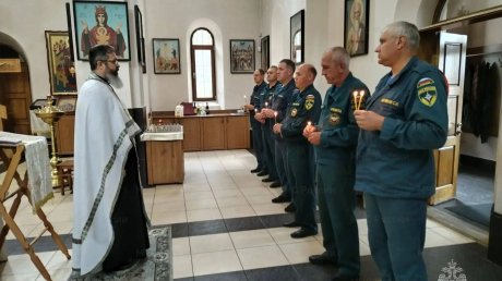 Пензенские пожарные помолились защитнице от огня