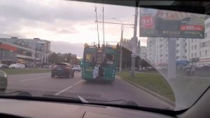 Зацеперы прокатились по проспекту Строителей на троллейбусе № 7
