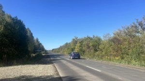 Обновлен участок дороги на подъезде к Кузнецку с западной стороны