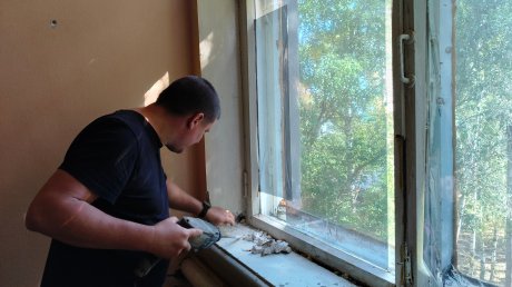 В Пачелмской участковой больнице меняют окна