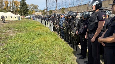В Пензе отрепетировали подавление бунта заключенных