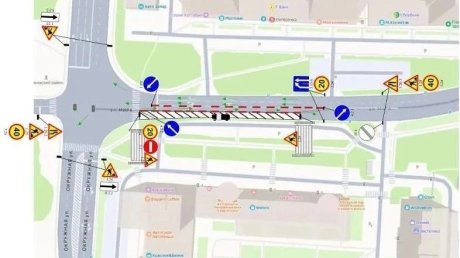 В Пензе закроют для движения полосу на улице Мира