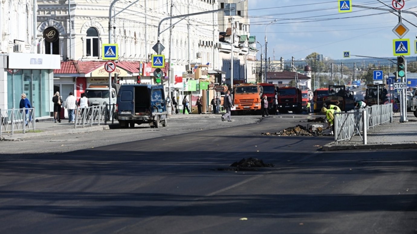 Обновление участка улицы Бакунина в Пензе близится к завершению