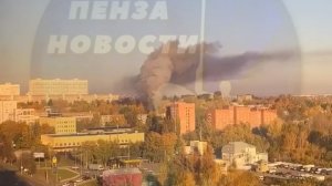На улице Ульяновской в Пензе загорелся расселенный дом
