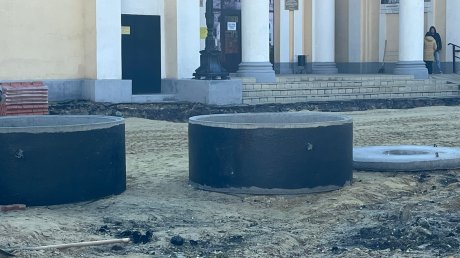В Кузнецке подготовили основание будущего сухого фонтана