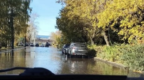 В Заводском районе неожиданно появился водоем