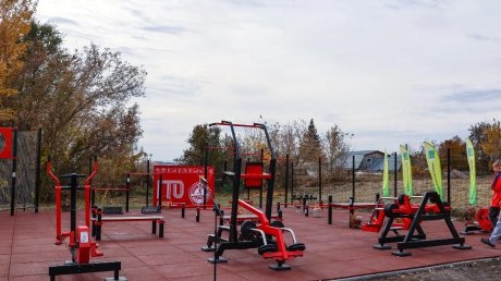 В поселке Лунино открыли общедоступную площадку ГТО