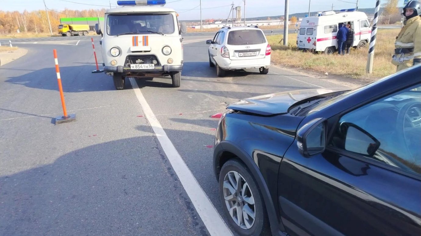 В Городищенском районе женщина-водитель пострадала в ДТП