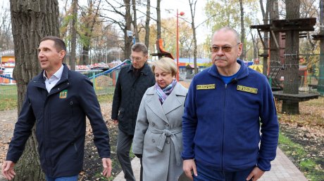 Олег Мельниченко оценил благоустройство парка Белинского