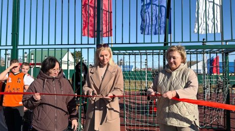 В поселке Беково открыли умную спортивную площадку